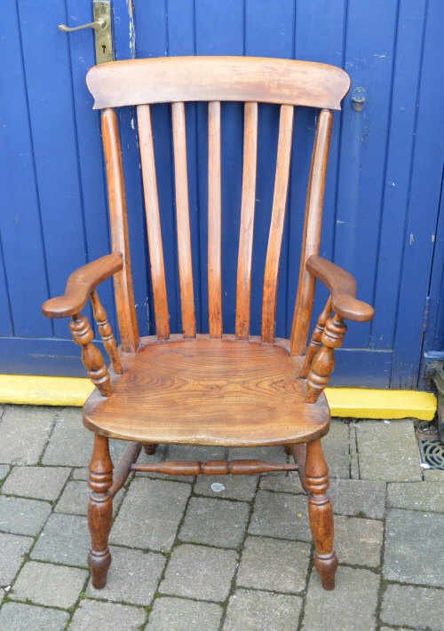 Elm wood seated country chair