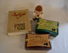 Wade Tetley Tea moneybox, Chad Valley jigsaw puzzle & 2 'The Chuft Original' toys with noise