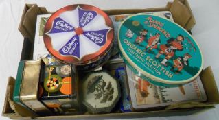 6 tins of assorted foreign stamps & few FDC's