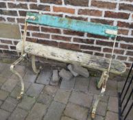 Tram style garden bench