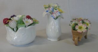 3 Royal Doulton ceramic posies