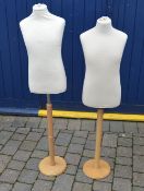 2 mannequin torsos