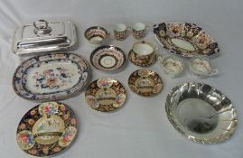 Various 19th Cent ceramics inc Royal Crown Derby & Crown Staffordshire & 2pc of S.P