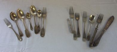 Various silver cutlery approx weight 6.5 oz &  S.P cutlery