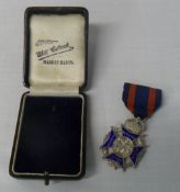 Silver medal marked 'Miniature Rifle Clubs Society - Market Rasen'