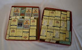 2 sm boxes of cigarette cards inc Players, BDV etc