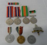 WWII Defence & War medals to G.E. Jenkins (Barnettby) and Cpl E. Jenkins (Grimsby) with Lincs Rgt