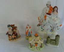 Various Staffordshire ceramics