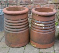 2 chimney pots