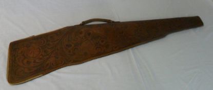 Leather Winchester rifle gun case