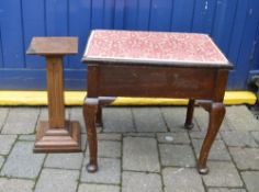 Piano stool & wooden stand