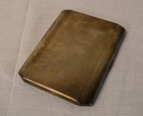 Lg Silver cigarette case engraved 'Major H Bantock, From 'C' Coy, 5th Lindsey BN. H.G., As a Mark of