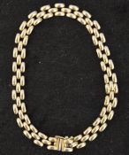 9ct gold gate link bracelet 10g