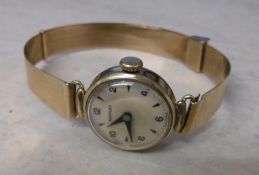 Ladies Rotary watch with 9ct gold strap