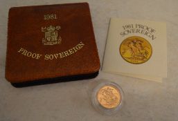 1981 Proof Full Sovereign