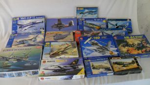 Airfix & Revell model kits inc S A 330 Puma, MiG 21 etc