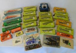 Marklin boxed trains, carriages, rails etc