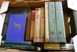 Box of books inc Horse care, bricklaying etc