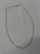 21" 9ct gold figaro chain