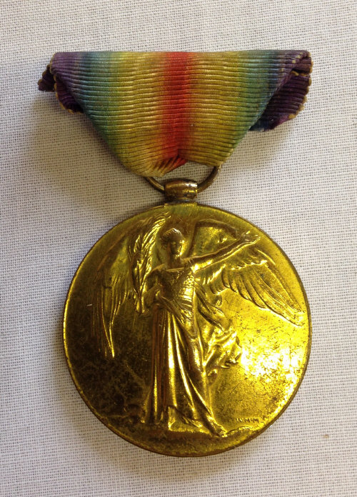 WWI Victory medal to 225973 J Chambers AB RN