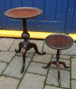 2 miniture Geo style wine tables