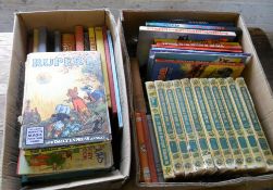 Childrens books inc annuals, Rupert the bear etc