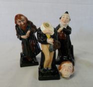 3 Royal Doulton Charles Dickens figures (one damaged)