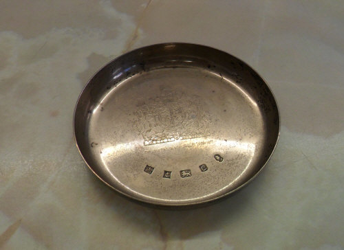 Sm Silver 'Silver Jubilee' dish - Birm 1977