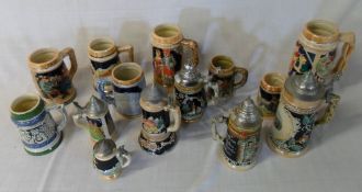 Various steins/tankards