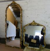 2 gilt framed mirrors