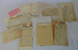 19th/20th century railway related documents, luggage labels, headed letters (approx 100 items)