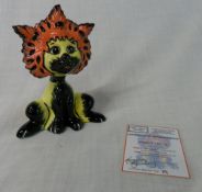Lorna Bailey 'Ringlets the Cat' figure limited edition 19/50