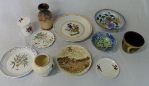 Various European pottery inc Gouda, West German etc