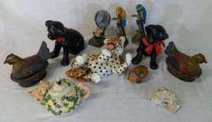 Various animal figures