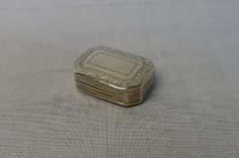 Silver miniature vinaigrette with gilt interior, Birm 1806