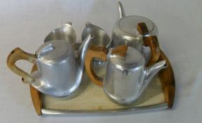 5pc of Picquet ware with tray