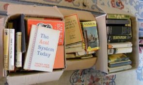 2 boxes of books inc travel etc