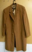 Lg mens woolen cashmere coat by 'Douglas, The Business' 48" chest