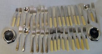 Various S.P cutlery & 2 photo frames