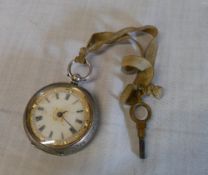 Foreign silver pocket watch marked 0,935