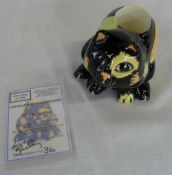 Lorna Bailey 'The Cat Egg Cup' figure limited edition 36/75