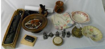 Fantasy & Legend figures, fish jug, tripod etc