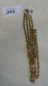 Tested as 14ct gold chain, approx weight 20g