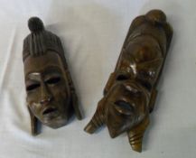 2 African style masks