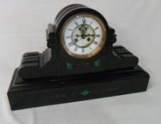 Vict Slate mantle clock