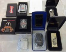 6 cigarette lighters inc Jack Daniels Zippo collector & Knight International