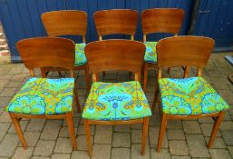 6 1960s dining chairs