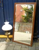 Wall mirror & paraffin lamp