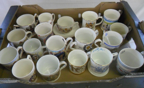 Various commemorative mugs & cups