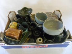 Box of ceramics inc Glug Glug jug etc